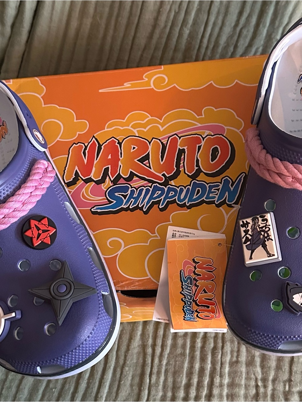 Crocs Naruto Sasuke size M 10/W 12
NEW with tags. Box slightly damaged - Picture 7 of 8